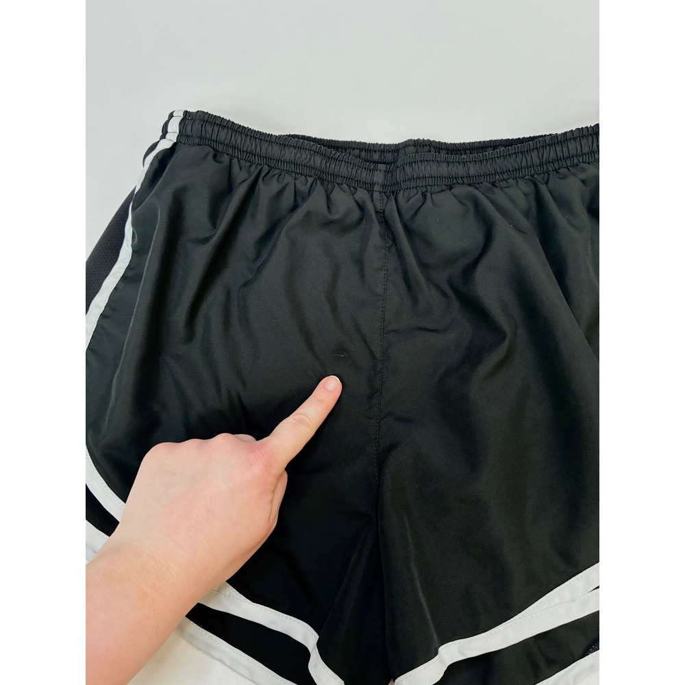 Nike Dri-FIT Tempo Running Shorts Black White Women's Size Medium 3 Inch Inseam - Picture 8 of 13